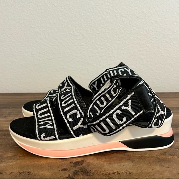 Juicy Couture Impulse Logo Strap Platform Sandals. Size 7. - Picture 5 of 13